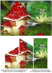 Mushroom House Quick Card