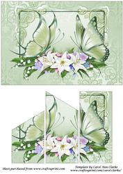 Butterflies and Flowers Quick Card