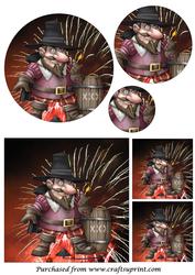 Guy Fawkes Gnome Circle Pyramid