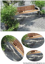 Garden Bench Oval Pyramid