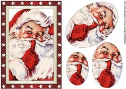 Slinking Santa Oval Pyramid