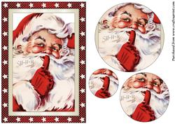 Slinking Santa Circle Pyramid