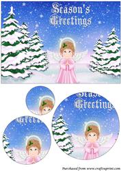 Christmas Angel Circle Pyramage