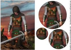 Medieval Knight Circle Pyramage