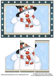 Cute Christmas Snowman Quick Card