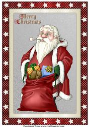 Santa and His Bag A4