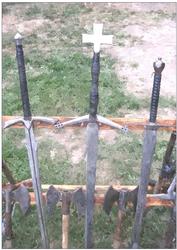 Medieval Weapons Watercolour Background 1