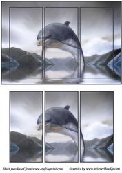 Dolphin Fantasy Panel Card