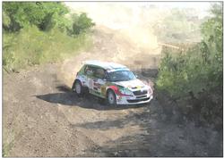 Rally Circuit Watercolour Background 2