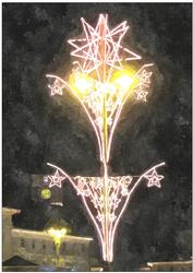 Christmas Lights Watercolour Background