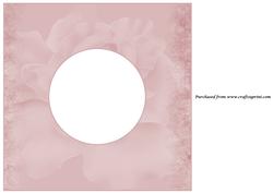 Antique Dusty Peach Rose Insert 8x8