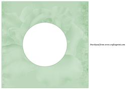 Antique Green Rose Insert 8x8