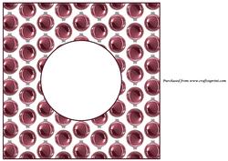 Pink Christmas Baubles Insert 8x8