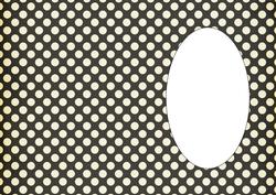 Vintage Black and White Polka Dots Insert