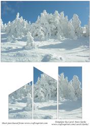 Snow Covered Pine Trees Quick Card