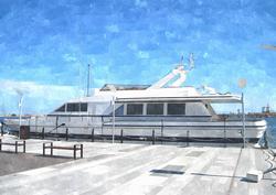 Yacht Watercolour Background