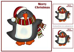 Christmas Penguin Topper