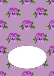 Purple Pansy Insert 2