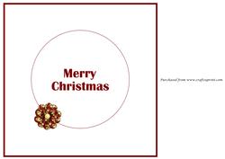 Christmas Flower Insert 3