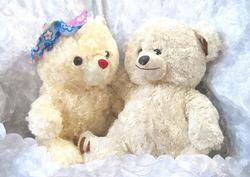 Hugging Bears Watercolour Background