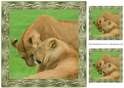 Lionesses Painting Topper