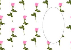 Pink Roses Insert