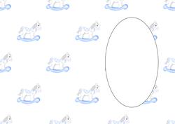 Baby Boy Rocking Horse Insert