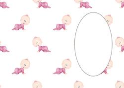 Crawling Baby Girl Insert