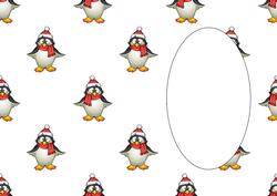 Christmas Penguin Insert