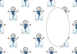 Christmas Snowman Insert