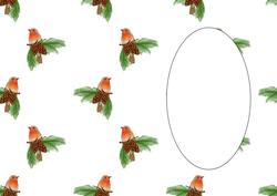 Christmas Robin Insert