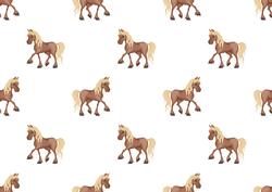 Horse Dark Brown Backing Paper