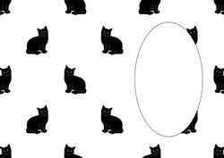 Halloween Black Cat Insert