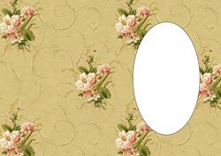 Vintage Floral Insert