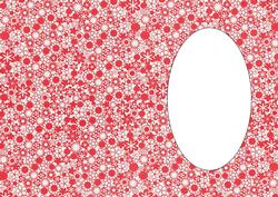 Cutout Floral Red Insert