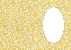 Cutout Floral Yellow Insert