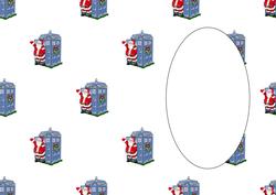 Santa Claus in Tardis Insert