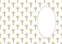 Christening Cross Gold Insert