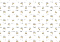 Champagne Flutes with Gold Rings Backing Paper
