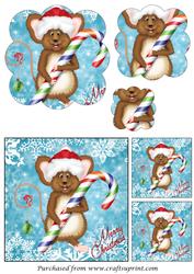 Christmas Mouse Scalloped Pyramid