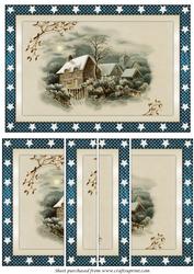 Victorian Christmas Scene Side Stacker