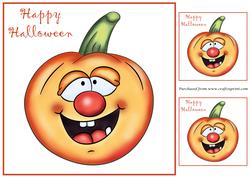 Halloween Happy Pumpkin Topper