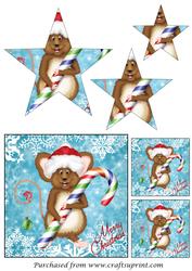 Christmas Mouse Star Pyramid