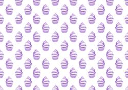 Cupcake Lilac Backing Paper