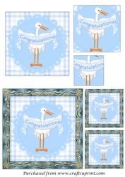 New Baby Boy Square Pyramid