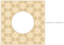 Floral Ornamental Vintage Insert 8x8