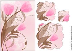 Tissue Tulips Scalloped Pyramid