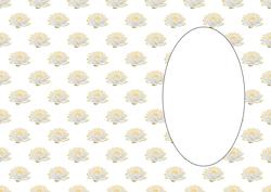 Lotus Flower White Yellow Insert