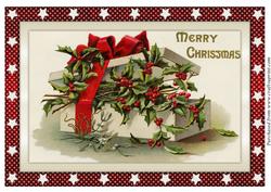 Christmas Gift Box with Holly A4