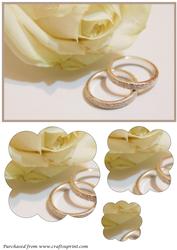 Silver Wedding Rings Scalloped Pyramage